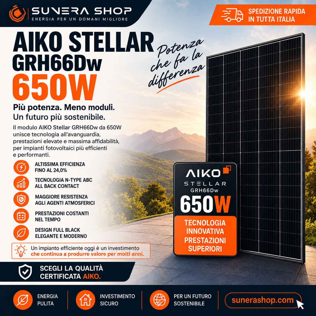 AIKO STELLAR 1N+A650 650W - GRH66Dw