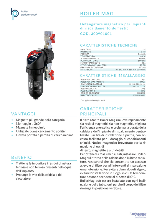 DEFANGATORE MAGNETICO BOILERMAG 1″