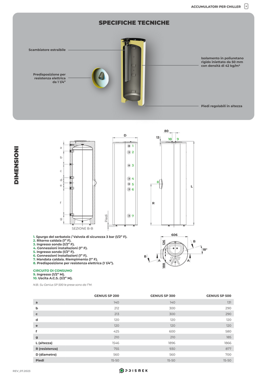 Accumulo Acqua Calda Sanitaria da 300 litri per produzione istantanea
