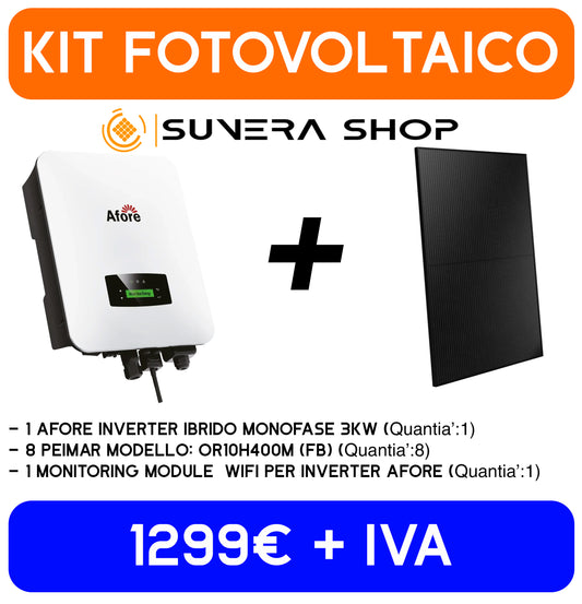 Kit Fotovoltaico Afore 3kw