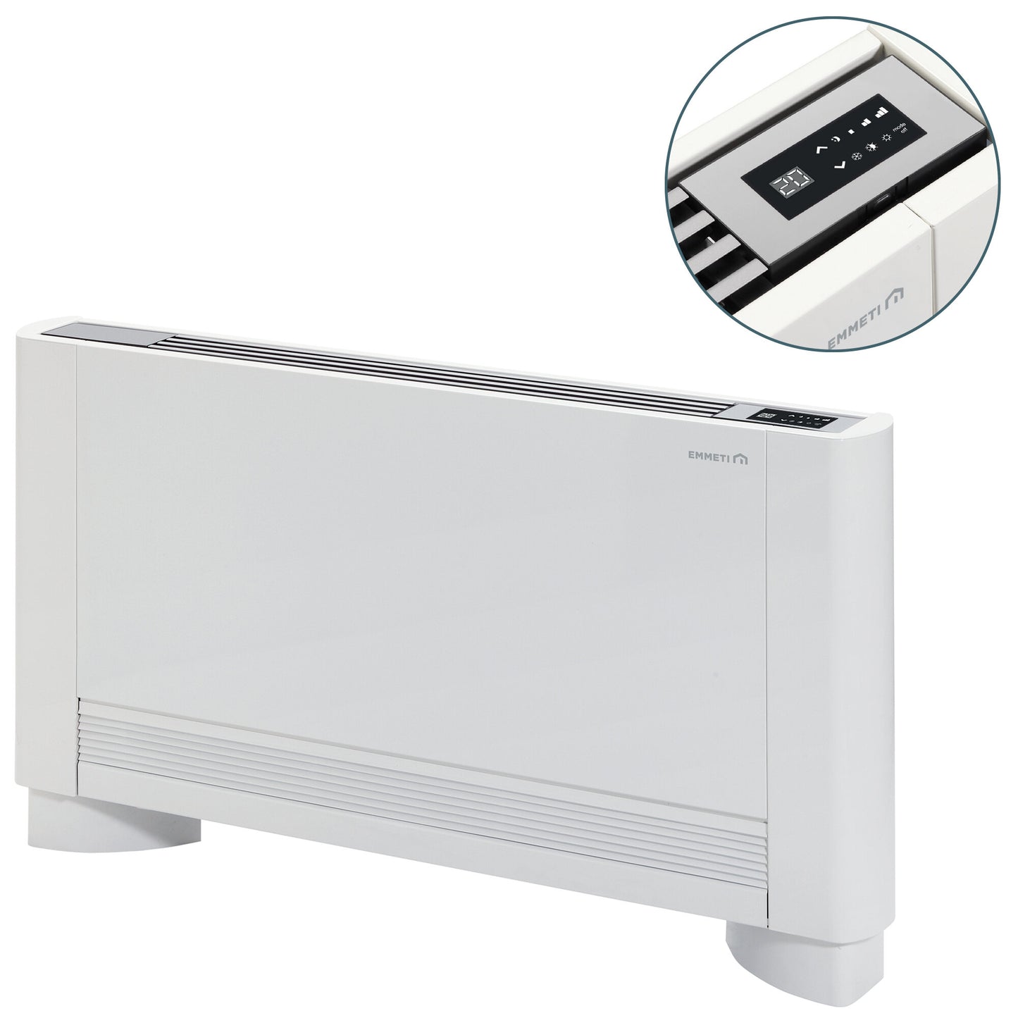 Ventilconvettore verticale a parete e pavimento - TERMOSTATO A BORDO THIN-4-V