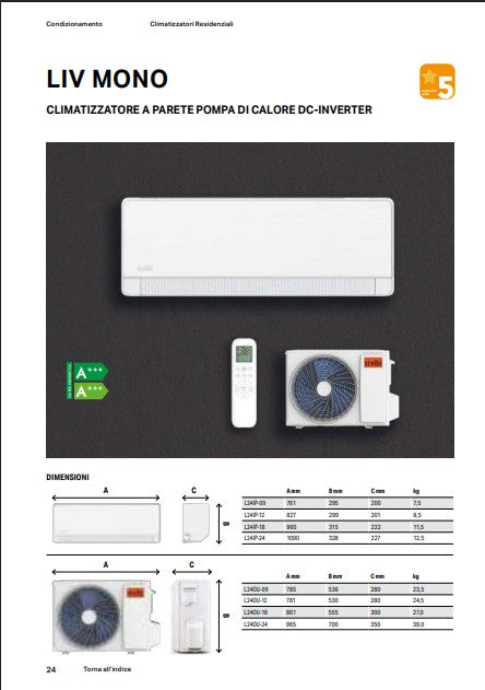 CLIMATIZZATORE STELBI LIV 9000-24000BTU