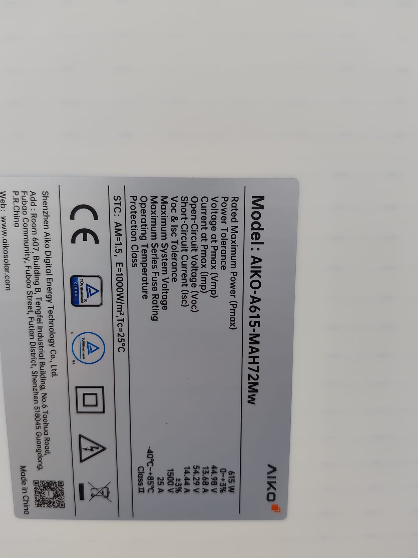 AIKO AIKO COMET A615-MAH72Mw