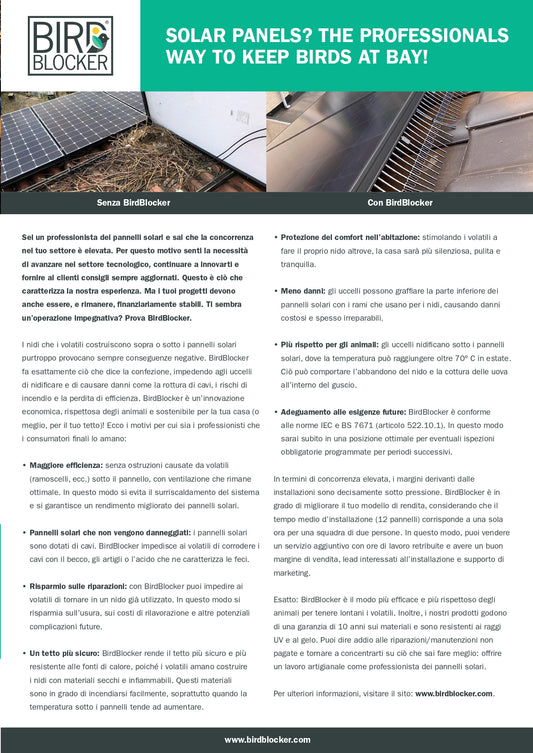 BirdBlocker BB125evo-30c (VENDITA AL MT)