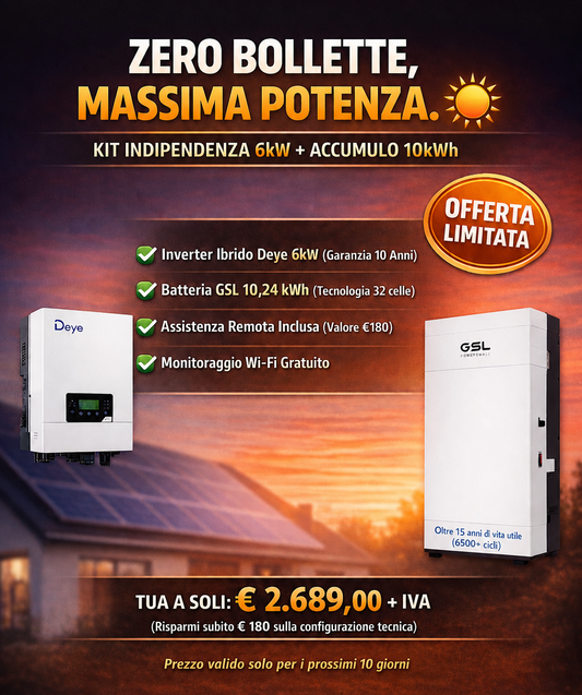 Kit Deye 6kW + GSL 10kWh