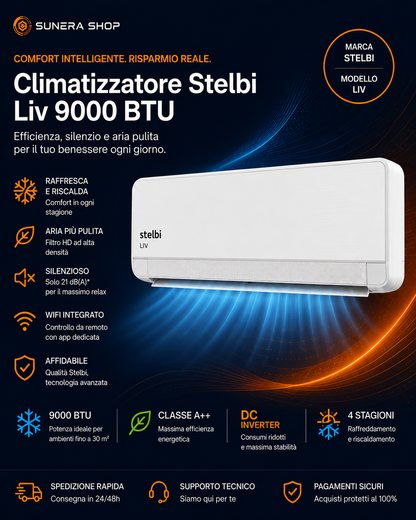 CLIMATIZZATORE STELBI LIV 9000-24000BTU