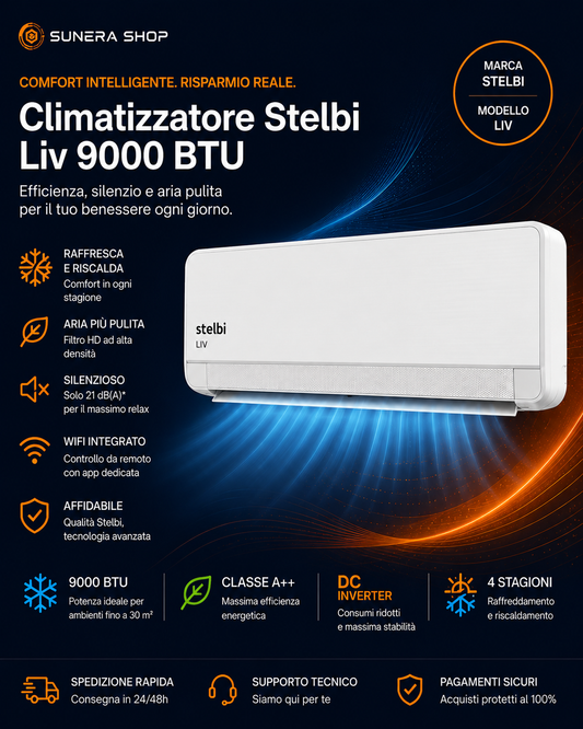 CLIMATIZZATORE STELBI LIV 9000-24000BTU