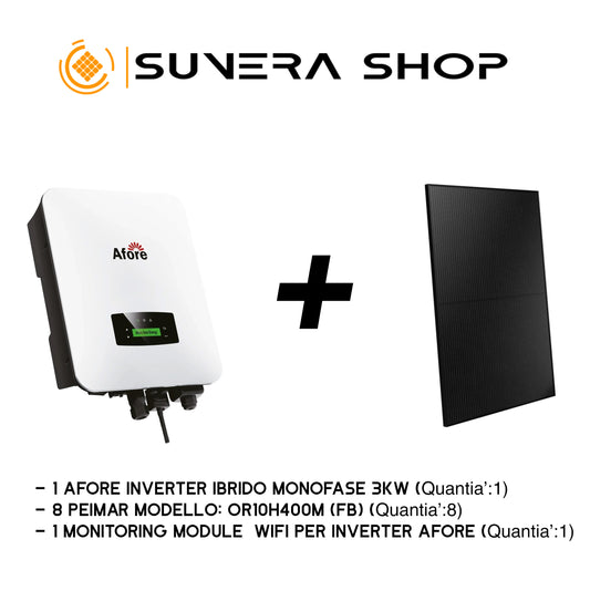 Kit Fotovoltaico Afore 3kw