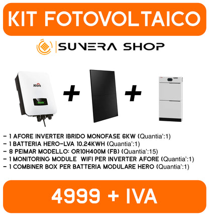 Kit Fotovoltaico Afore 6kw