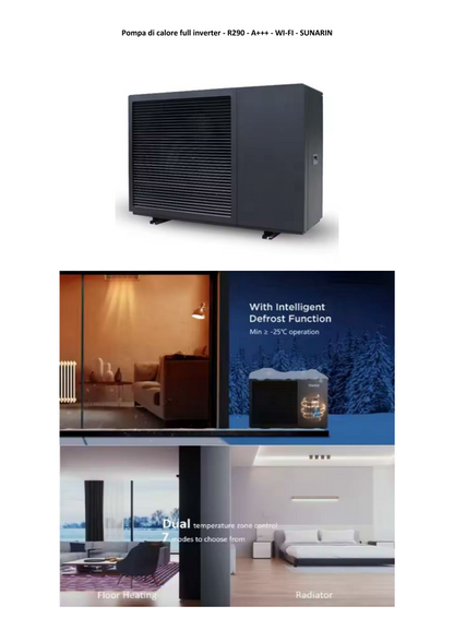 Pompa di calore da 22 KW trifase R290