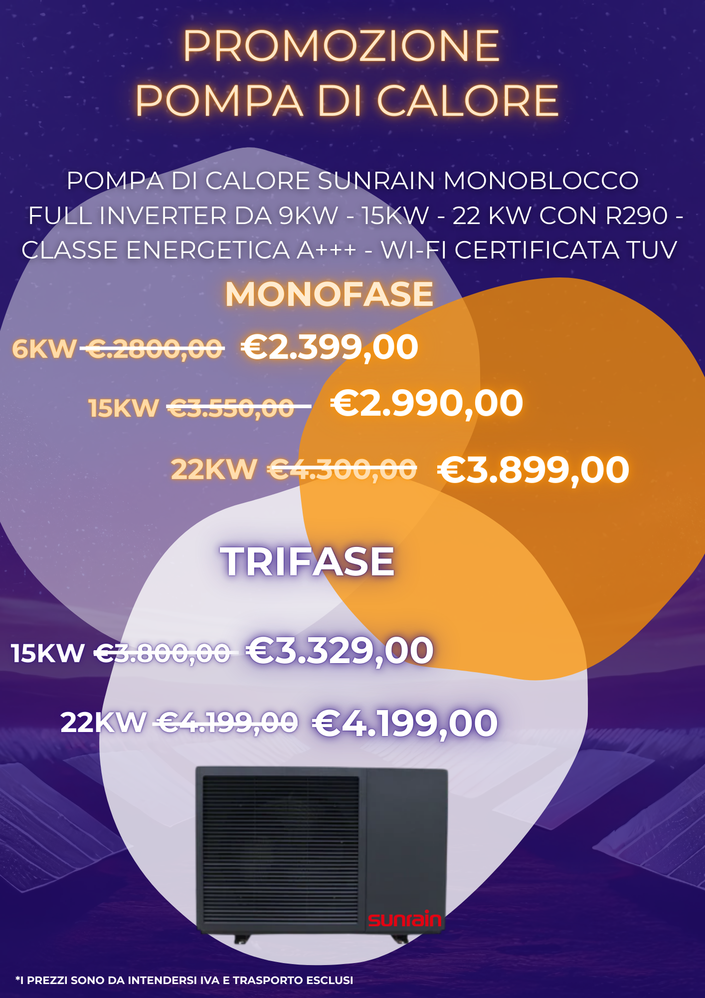 Pompa di Calore Monoblocco Sunrain